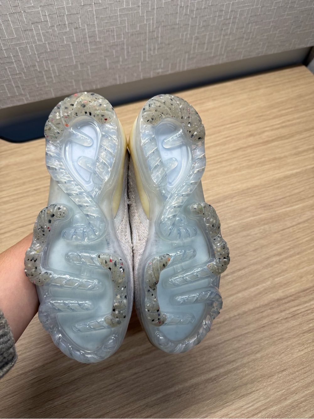 Nike Kids Athletic Sneakers White with Translucent Speckled Soles
